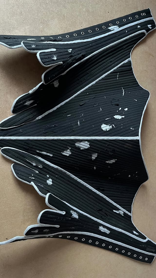 Handmade corset detail